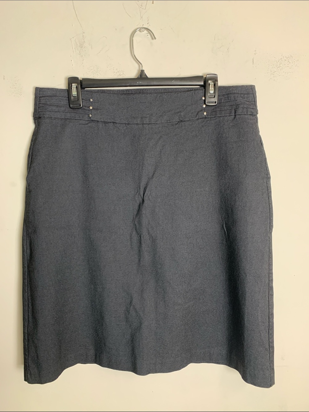 JM Collection Dark Gray A-Line Skirt